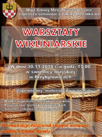 Warsztaty wikliniarskie, 30.11.2018 r.