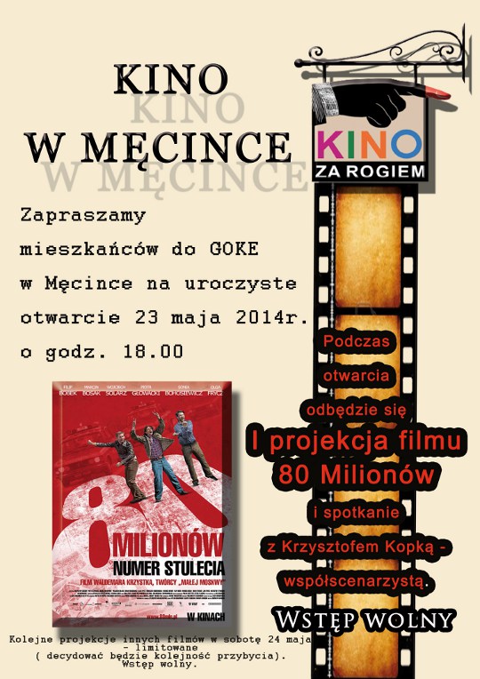 Święto Wolności i otwarcie kina w Męcince - 23 maj 2014r. 