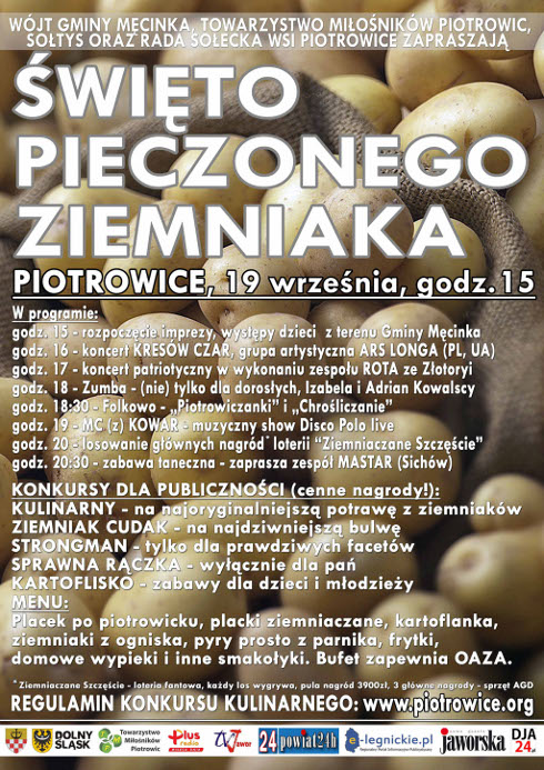 Święto Pieczonego Ziemniaka, Piotrowice, 19 września