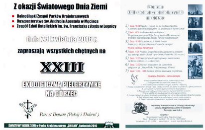 XXIII Ekologiczna Pielgrzymka na Górzec, 23 kwietnia 2016 r.