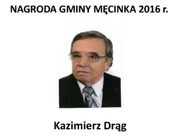 Nagroda Gminy Męcinka Kazimierz Drąg